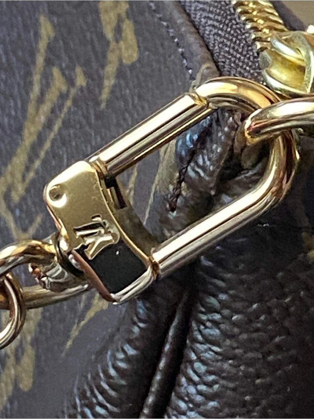 Authentic LV Monogram 2021 Christmas Animation Japanese Garden Mini Pochette - Picture 5 of 9